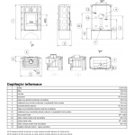 Kachlová kamna ABX Britania s výměníkem, hnědá